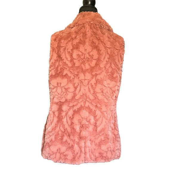 💖Marc New York, Andrew Marc salmon fur vest with pockets and gold button - Picture 5 of 10
